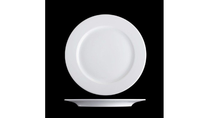 6er Set Flache Teller Essteller Menüteller ca 25cm Porzellan