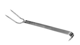 Fleischgabel mit Hakengriff ca.44cm Grillgabel Tranchiergabel Gastro Premium