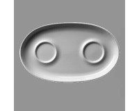 Service Tablett 2 Spiegeln Oval Von Walküre Porzellan Serie Alta