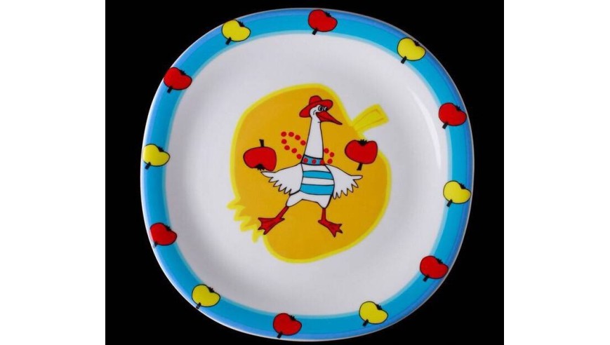 G.Benedikt Kinder Geschirr Porzellan Teller flach Menü Teller 23,5 cm 