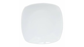 Teller flach Rebeca 20cm Eckig Porzellan