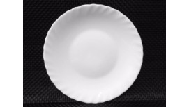 Speiseteller Teller flach 25,5 cm Arcopal Opalglas Prima Weiss